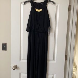 Black Drapey Jumpsuit NWT